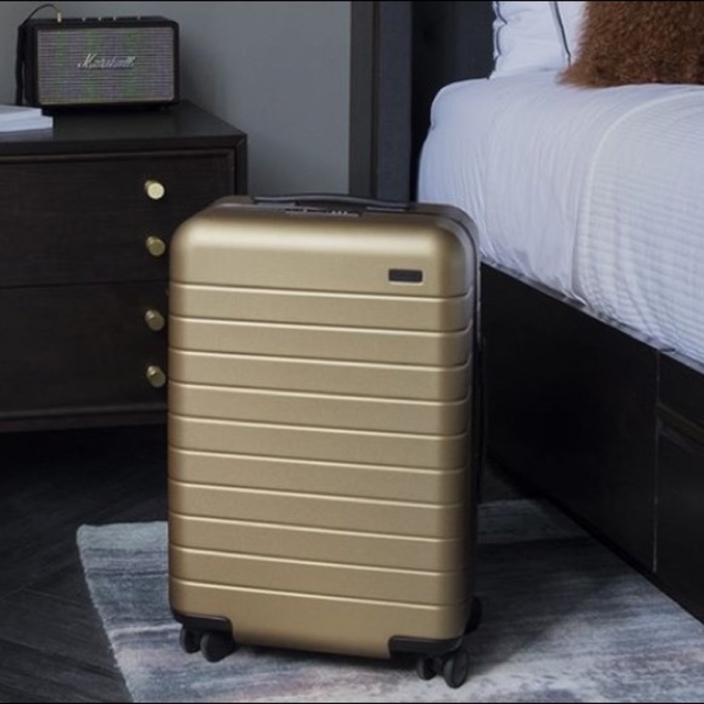 ISO Brass West Elm AWAY Travel luggage!!